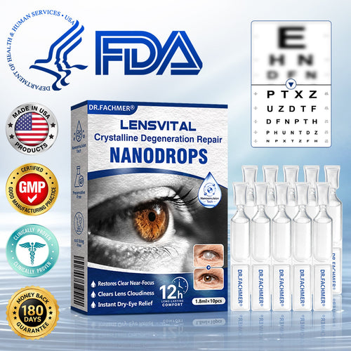 🇺🇸👨‍⚕️✅DR.Fachmer® LensVital Crystalline Degeneration Repair NanoDrops