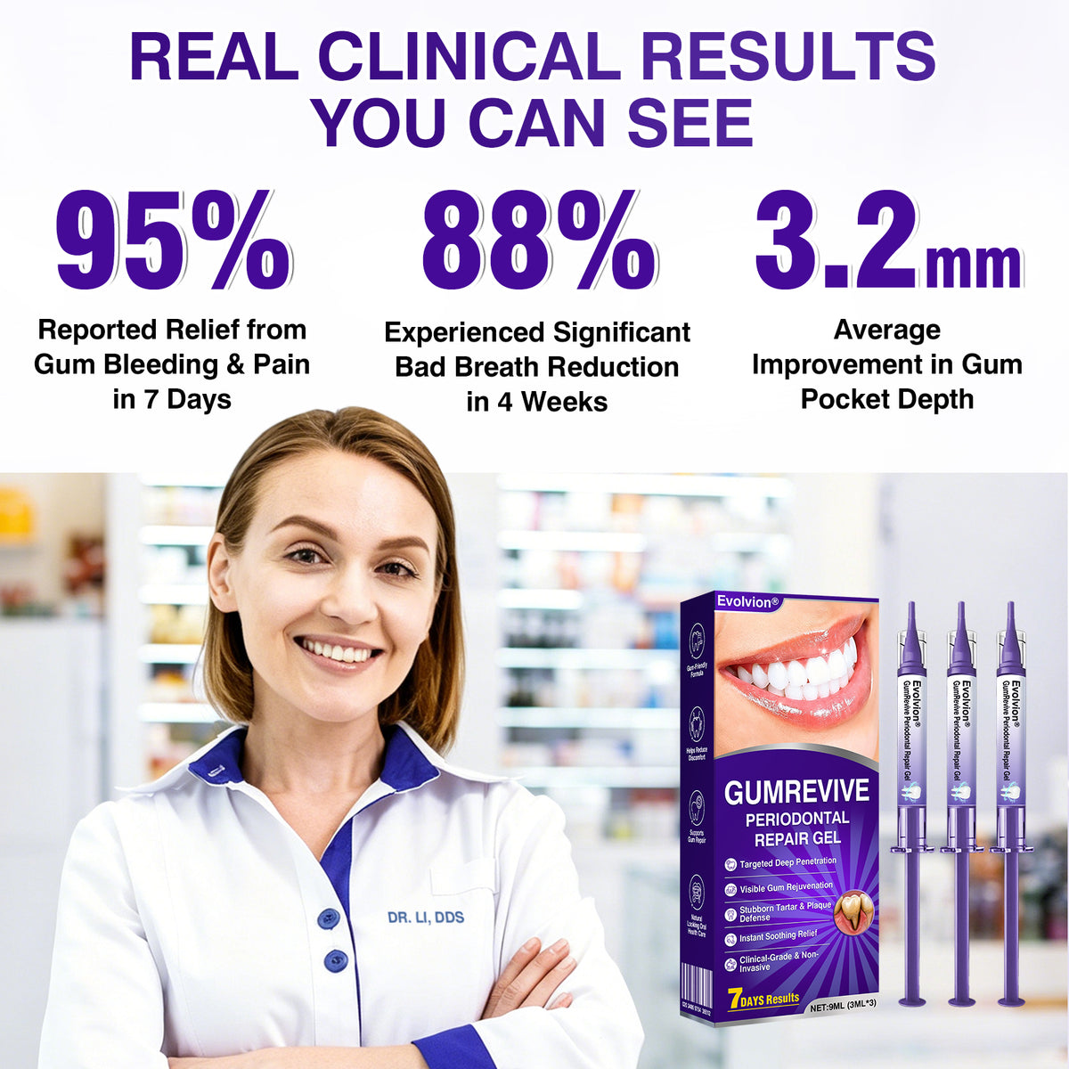 🇺🇸👨‍⚕️✅️Advanced Formula🦷Evolvion® GumRevive Periodontal Repair Gel