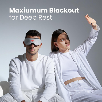⭐vermiquo® Original Sleep Mask - Maximum Blackout Sleep Mask for Deep Sleep, Adjustable with Detachable Eye Cups, Zero Eye Pressure for Back & Belly Sleepers, Ideal for Travel, Shift Work & Daytime Sleep