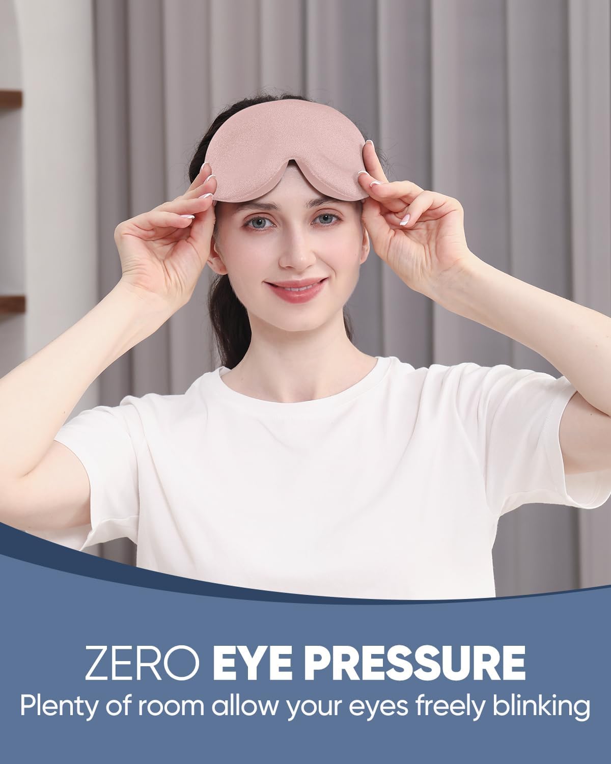 vermiquo® Luxury Sleep Mask for Women Men Patented Light Blocking Design🔥