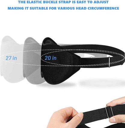 💕vermiquo®Sleep Mask for Men and Women, 3D Blackout Eye Mask for Side Sleepers, Black