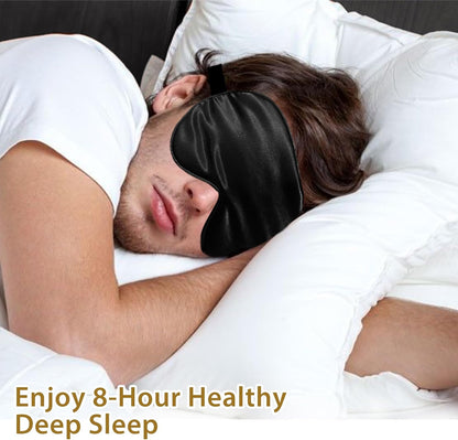😎vermiquo® 4 Pack Silk Sleep Mask, Blackout Eye Mask with Adjustable Strap
