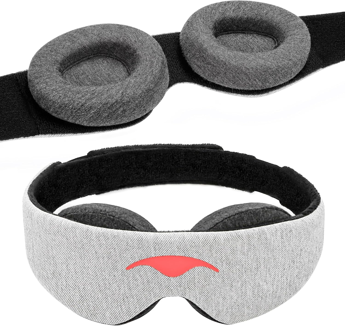 ⭐vermiquo® Original Sleep Mask - Maximum Blackout Sleep Mask for Deep Sleep, Adjustable with Detachable Eye Cups, Zero Eye Pressure for Back & Belly Sleepers, Ideal for Travel, Shift Work & Daytime Sleep