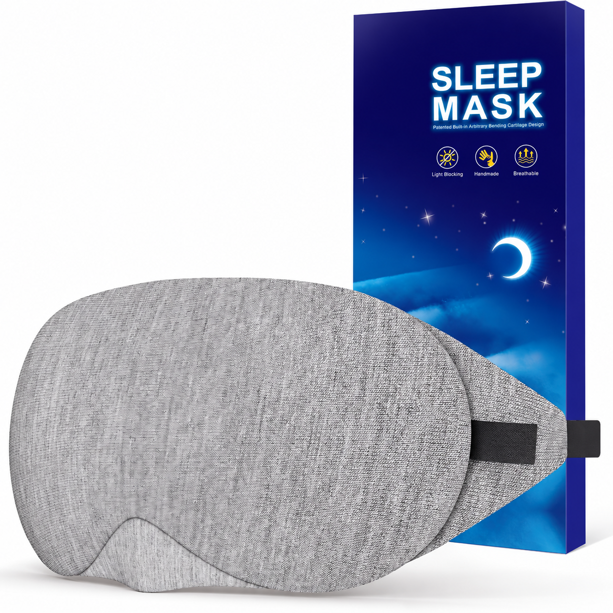 vermiquo® Cotton Sleep Eye Mask, Light Blocking with Adjustable Nose Bridge❤️