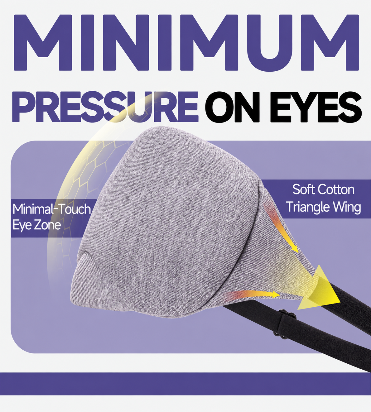 vermiquo® Cotton Sleep Eye Mask, Light Blocking with Adjustable Nose Bridge❤️