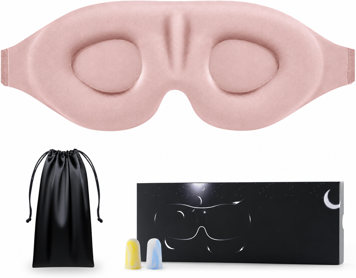 vermiquo® Luxury Sleep Mask for Women Men Patented Light Blocking Design🔥