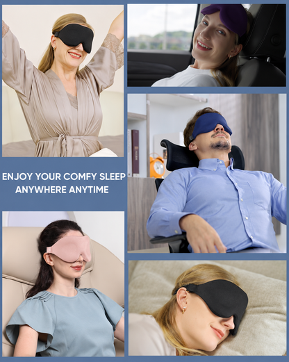 vermiquo® Luxury Sleep Mask for Women Men Patented Light Blocking Design🔥